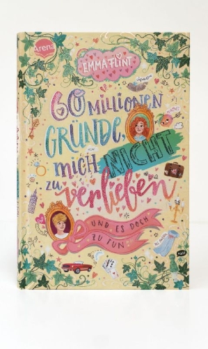 Buchcover und Innenansicht für das Buch: 60 Millionen Gründe, mich nicht zu verlieben (und es doch zu tun)
