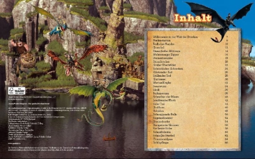 Buchcover und Innenansicht für das Buch: Dragons: Der große Drachenführer