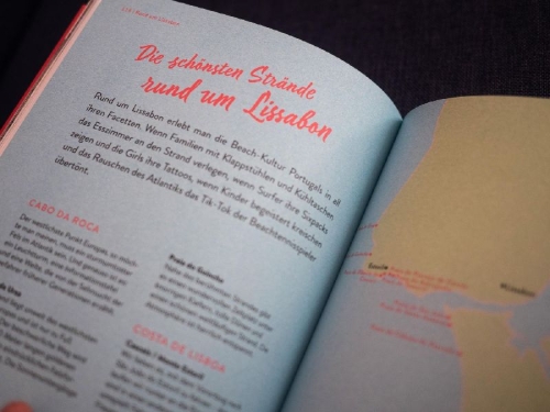 Buchcover und Innenansicht für das Buch: Reisehandbuch Portugal