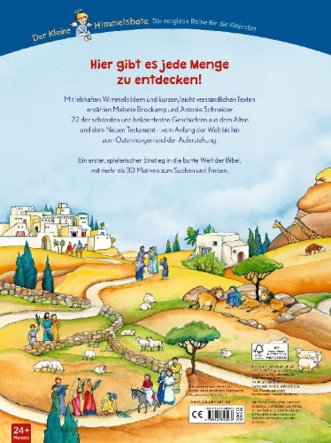 Buchcover und Innenansicht für das Buch: Mein großes Bibel-Wimmelbuch