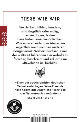 Buchcover und Innenansicht für das Buch: Der Mensch im Tier