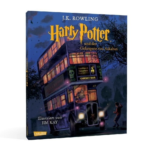 Buchcover und Innenansicht für das Buch: Harry Potter and the Prisoner of Azkaban