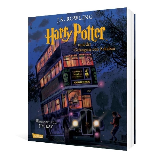 Buchcover und Innenansicht für das Buch: Harry Potter and the Prisoner of Azkaban