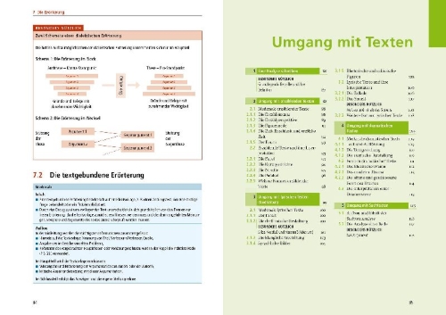 Buchcover und Innenansicht für das Buch: Duden Schulgrammatik extra  Deutsch