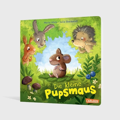 Buchcover und Innenansicht für das Buch: Die kleine Pupsmaus