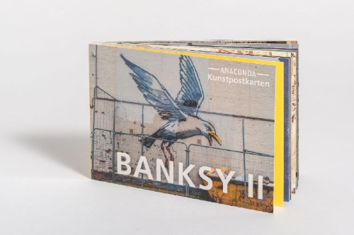 Buchcover und Innenansicht für das Buch: Postkarten-Set Banksy II