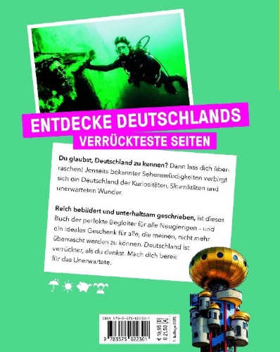 Buchcover und Innenansicht für das Buch: MARCO POLO Guck mal: Verrückte Orte. In Deutschland.