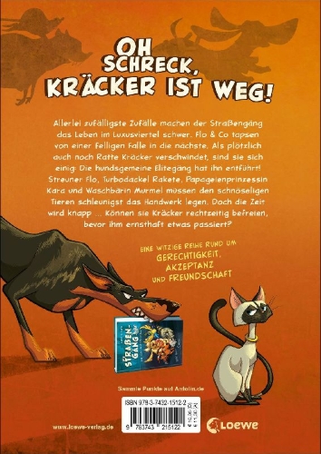 Buchcover und Innenansicht für das Buch: Die Straßengäng (Band 2) - Gut getrickst ist halb gewonnen