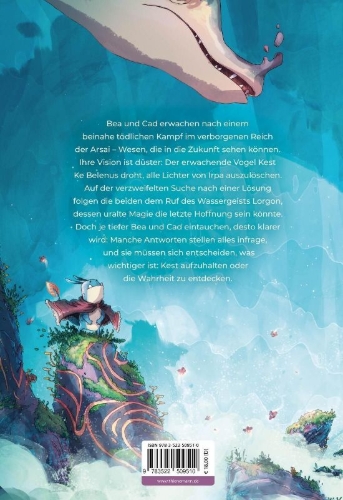 Buchcover und Innenansicht für das Buch: Lightfall - Shadow of the Bird