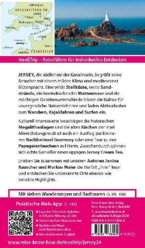 Buchcover und Innenansicht für das Buch: Reise Know-How InselTrip Jersey