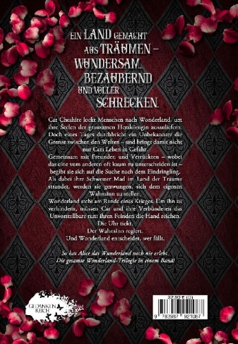 Buchcover und Innenansicht für das Buch: Wonderland - die Trilogie
