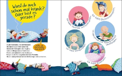 Buchcover und Innenansicht für das Buch: Vom Kranksein und Gesundbleiben