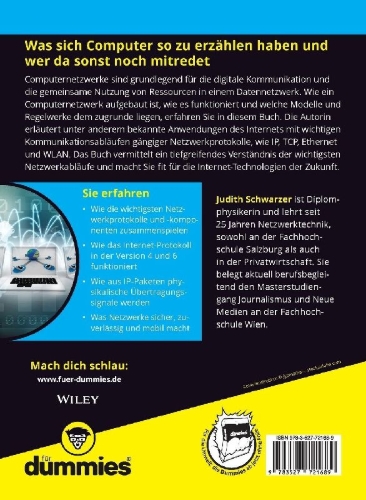 Buchcover und Innenansicht für das Buch: Computernetze für Dummies