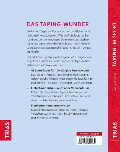 Buchcover und Innenansicht für das Buch: Taping im Sport