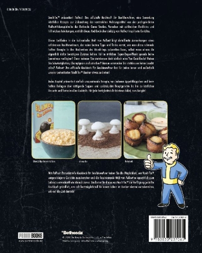 Buchcover und Innenansicht für das Buch: Fallout: The Vault Dweller's Official Cookbook