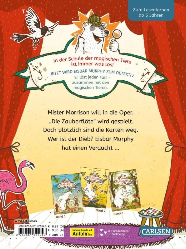 Buchcover und Innenansicht für das Buch: Die Schule der magischen Tiere ermittelt 4: Der Flötenschreck