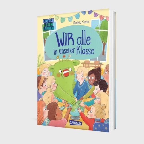 Buchcover und Innenansicht für das Buch: WIR alle in unserer Klasse