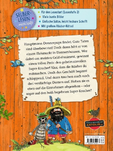 Buchcover und Innenansicht für das Buch: Der wilde Räuber Donnerpups (Erstlesebuch, Bd. 3)