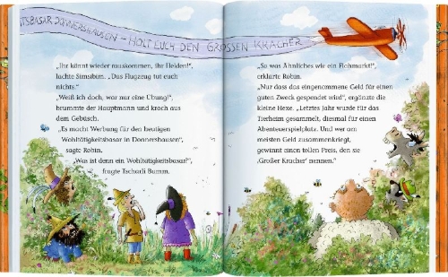 Buchcover und Innenansicht für das Buch: Der wilde Räuber Donnerpups (Erstlesebuch, Bd. 3)