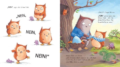 Buchcover und Innenansicht für das Buch: Little Owl's Egg