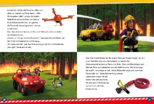 Buchcover und Innenansicht für das Buch: Feuerwehrmann Sam: Die schönsten Geschichten zum Vorlesen