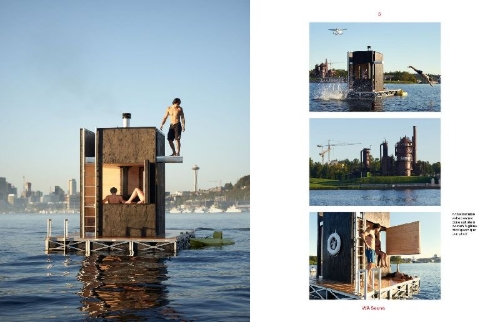 Buchcover und Innenansicht für das Buch: Ridiculously Good Looking Saunas