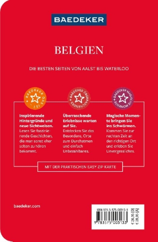 Buchcover und Innenansicht für das Buch: Baedeker Reiseführer Belgien