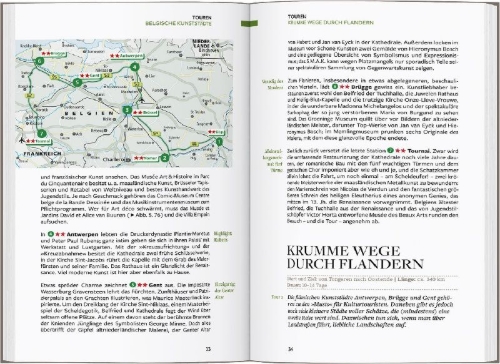 Buchcover und Innenansicht für das Buch: Baedeker Reiseführer Belgien