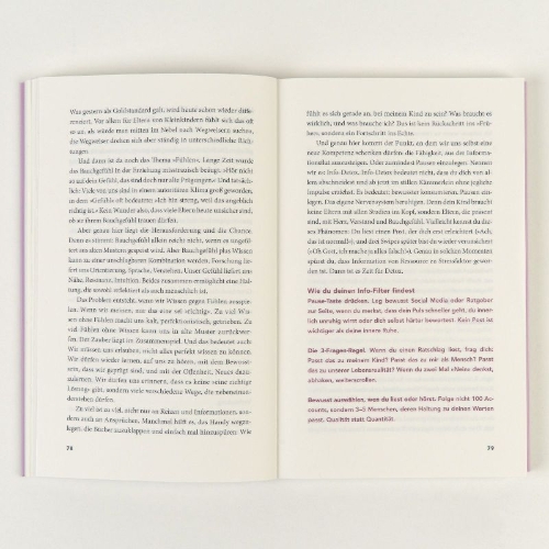 Buchcover und Innenansicht für das Buch: Liebe, Trotz & all the feelings