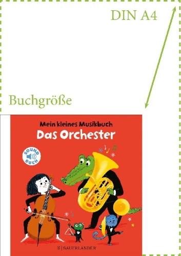 Buchcover und Innenansicht für das Buch: Je découvre l'orchestre