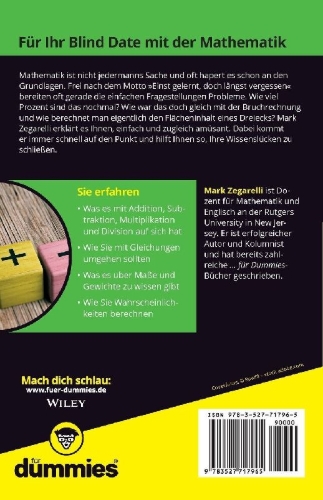 Buchcover und Innenansicht für das Buch: Mathe kompakt für Dummies