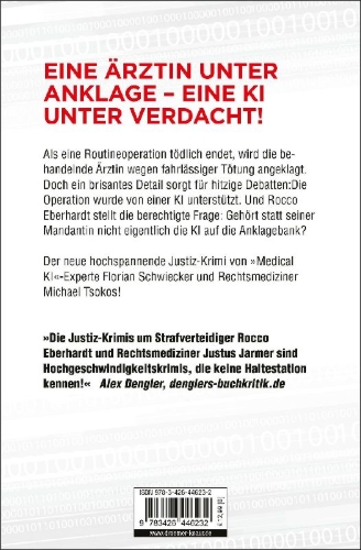 Buchcover und Innenansicht für das Buch: Der 1. Patient