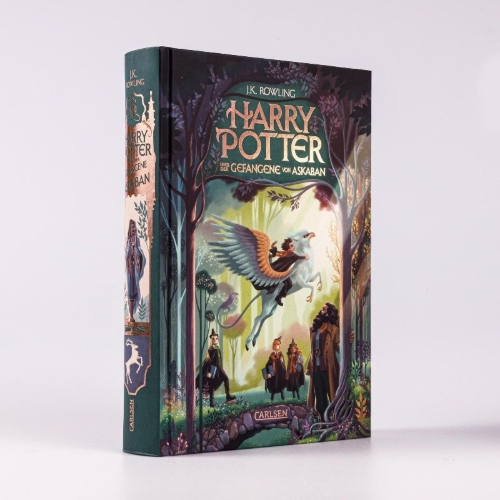 Buchcover und Innenansicht für das Buch: Harry Potter and the Prisoner of Azkaban
