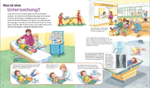 Buchcover und Innenansicht für das Buch: WAS IST WAS Junior Band 41 Im Krankenhaus