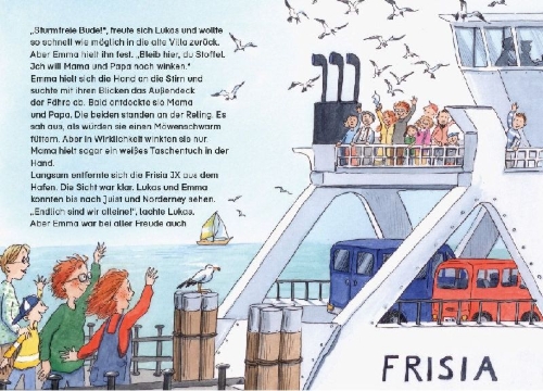Buchcover und Innenansicht für das Buch: Die Nordseedetektive 03. Das rätselhafte Wal-Skelett