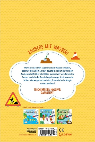 Buchcover und Innenansicht für das Buch: Mes Dessins Magiques - Le Chantier