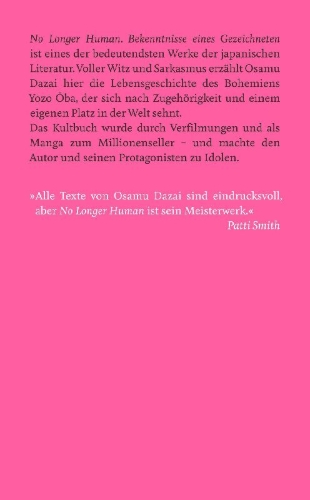 Buchcover und Innenansicht für das Buch: No Longer Human