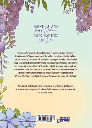 Buchcover und Innenansicht für das Buch: Verstand und Gefühl