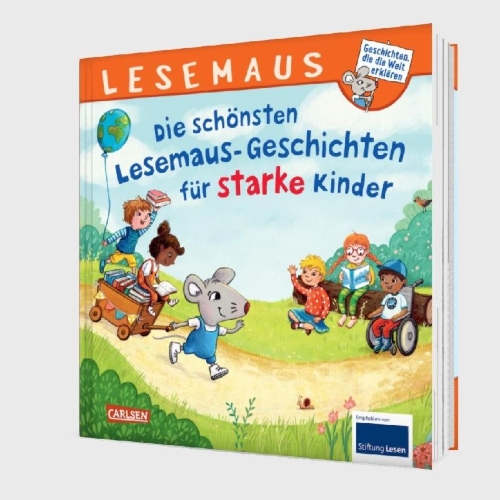 Buchcover und Innenansicht für das Buch: LESEMAUS Sonderbände: Die schönsten Lesemaus-Geschichten für starke Kinder