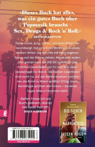 Buchcover und Innenansicht für das Buch: Daisy Jones and The Six