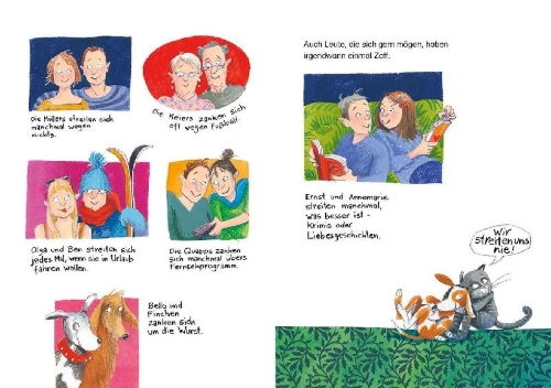 Buchcover und Innenansicht für das Buch: Mein erstes Buch der Gefühle - Von Wut, Streit und Gummibärchen