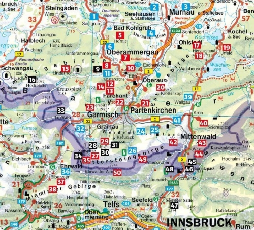 Buchcover und Innenansicht für das Buch: ROTHER Wanderführer Zugspitze