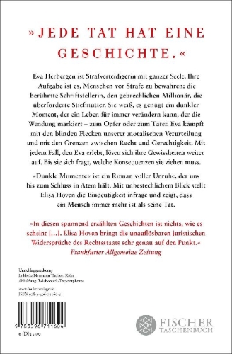 Buchcover und Innenansicht für das Buch: Dunkle Momente