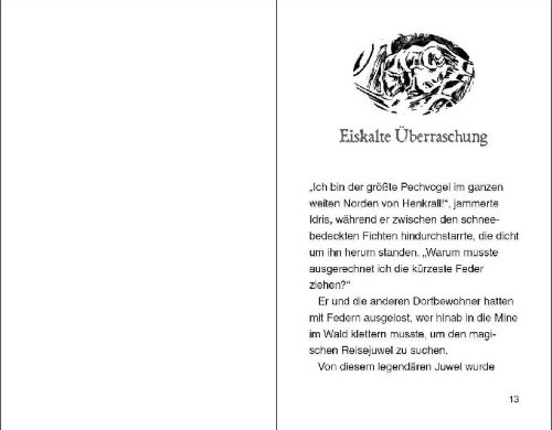 Buchcover und Innenansicht für das Buch: Serpio the Slithering Shadow