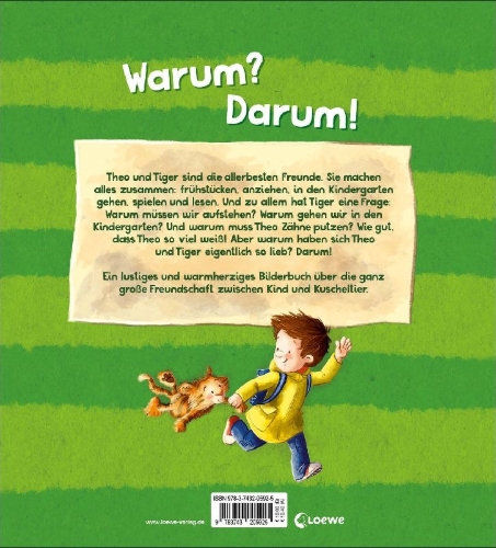 Buchcover und Innenansicht für das Buch: Tiger fragt Warum?