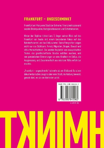 Buchcover und Innenansicht für das Buch: Frankfurt ungeschminkt
