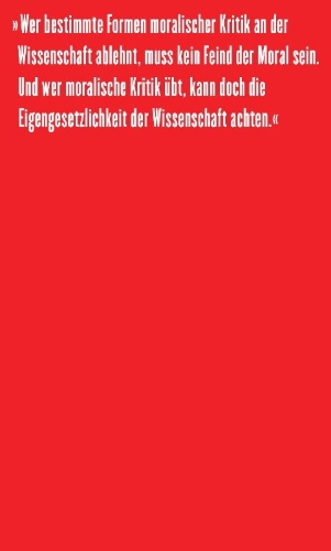 Buchcover und Innenansicht für das Buch: Wissenschaftsfreiheit und Moral