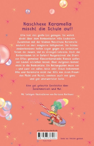 Buchcover und Innenansicht für das Buch: Bella Karamella - Ein bonbonsüßer Rettungsplan
