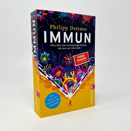 Buchcover und Innenansicht für das Buch: Immune: A Journey into the Mysterious System That Keeps You Alive