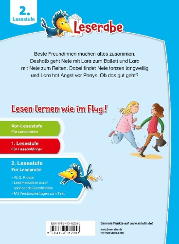 Buchcover und Innenansicht für das Buch: Leserabe 2. Lesestufe - Beste Freundinnen auf dem Reiterhof